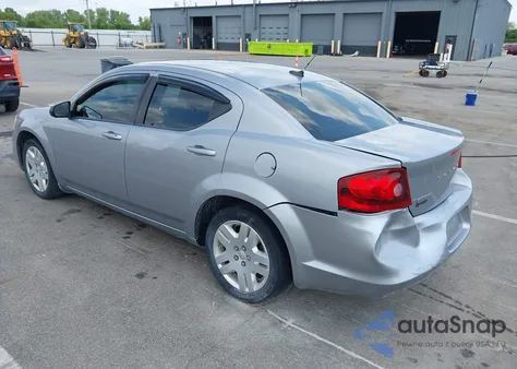 2013 Dodge Avenger Se из США, поврежденный, VIN 1C3CDZAB2DN540291